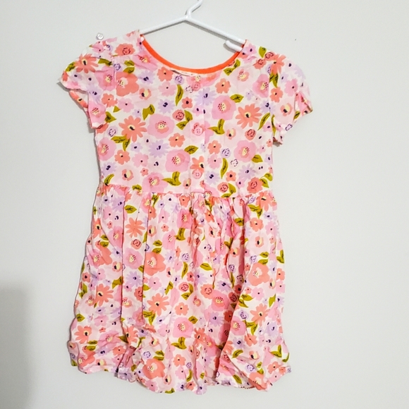 Cat & Jack Dresses Cat Jack Girls 5t Pink Flowered Dress Poshmark